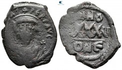 Phocas AD 602-610. From the Tareq Hani collection. Constantinople. Follis or 40 Nummi Æ