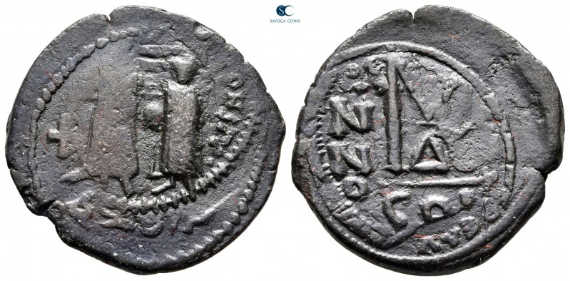 Heraclius with Heraclius Constantine AD 610-641. From the Tareq Hani collection....