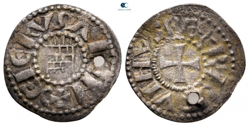 Baldwin III AD 1143-1163. Jerusalem
Denier AR

19 mm, 1,02 g



nearly ve...