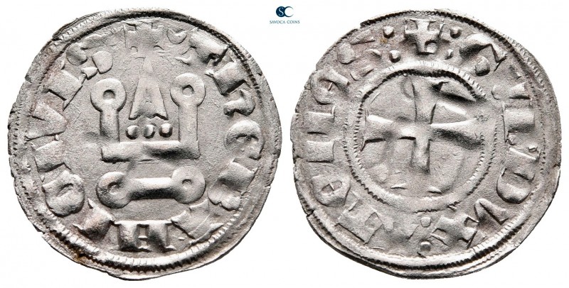 Gui II de La Roche AD 1287-1308. 
Denier Tournois BI

19 mm, 0,78 g



ve...