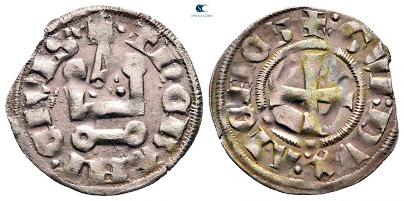 Gui II de La Roche AD 1287-1308. 
Denier Tournois BI

19 mm, 0,75 g



ve...