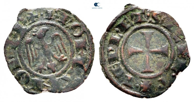 Federico II AD 1296-1337. Brindisi
Denaro BI

13 mm, 0,27 g



very fine