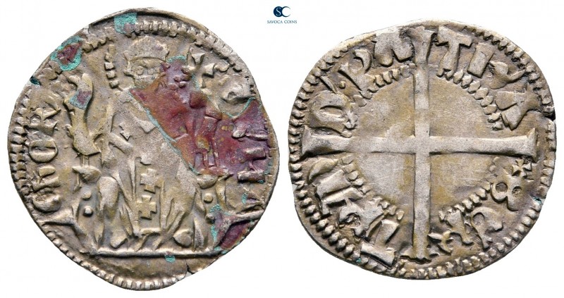 Bertrando di San Genesio AD 1334-1350. Aquileia
Denaro AR

19 mm, 0,97 g

...