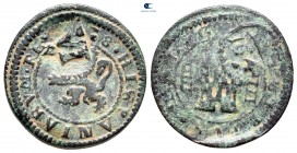Spain. Segovia. Philipp III AD 1598-1621. 4 Maravedis Æ, countermarked as 6 Maravedis