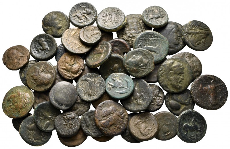 Lot of ca. 50 greek bronze coins / SOLD AS SEEN, NO RETURN! 

very fine
