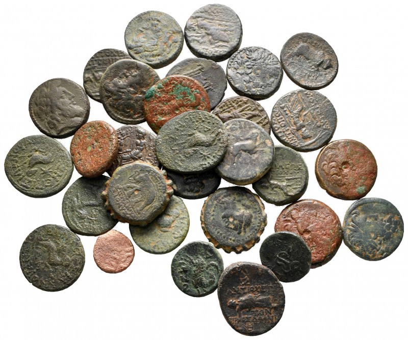 Lot of ca. 30 greek bronze coins / SOLD AS SEEN, NO RETURN! 

very fine