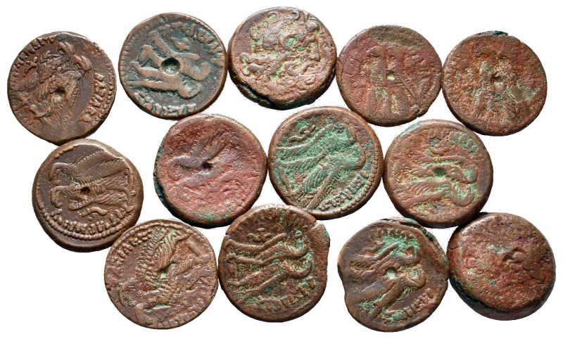 Lot of ca. 13 greek bronze coins / SOLD AS SEEN, NO RETURN!

nearly very fine