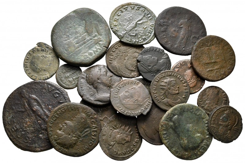 Lot of ca. 22 roman bronze coins / SOLD AS SEEN, NO RETURN! 

nearly very fine