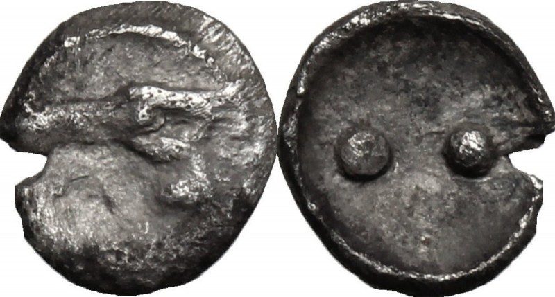Sicily. Akragas. AR Hexas-Dionkion, 440-420 BC. Obv. Eagle head left; A below. D...