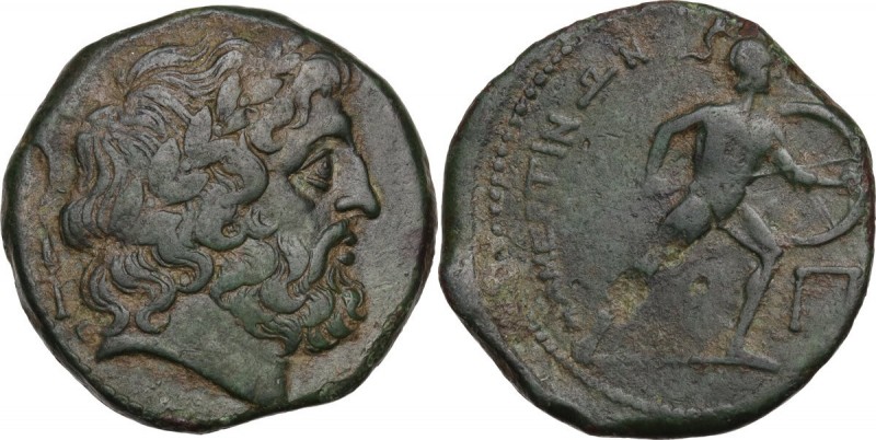 Sicily. Messana. The Mamertinoi. AE Pentonkion, 220-200 BC. Obv. Laureate head o...