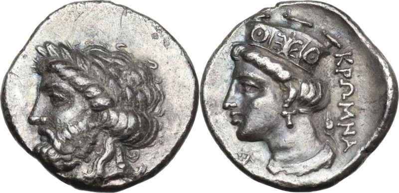 Greek Asia. Paphlagonia, Kromna. AR Drachm, c.350-330 BC. Obv. Laureate head of ...