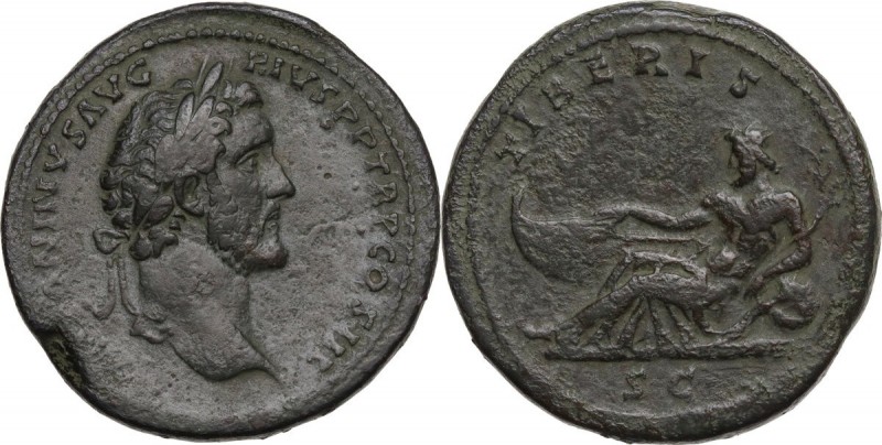 Antoninus Pius (138-161). AE Sestertius, 141-143 AD. Obv. ANTONINVS AVG PIVS P P...
