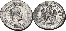 Trajan Decius (249-251). BI Tetradrachm, Antiochia ad Orontem mint, Syria. Obv. AYT K Γ ME KY ΔEKIOC TPAIANOC CEB. Laureate, draped and cuirassed bust...