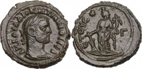 Diocletian (284-305 AD). BI Tetradrachm. Alexandria mint, Egypt. Dated RY 3 (286/7 AD). Obv. Α Κ Γ ΟΥΑ ΔΙΟΚΛΗΤΙΑΝΟC CEB. Laureate bust right. Rev. ЄTO...