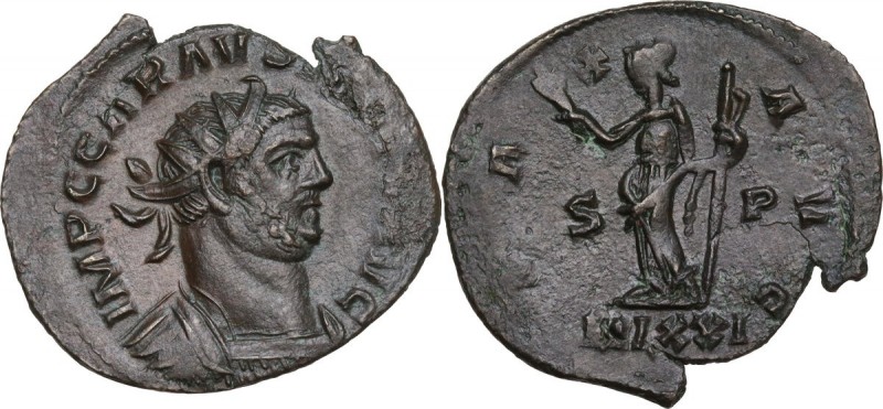 Carausius (287-293). BI Antoninianus, Lugdunum mint. Obv. IMP C CARAVSIVS PF AVG...