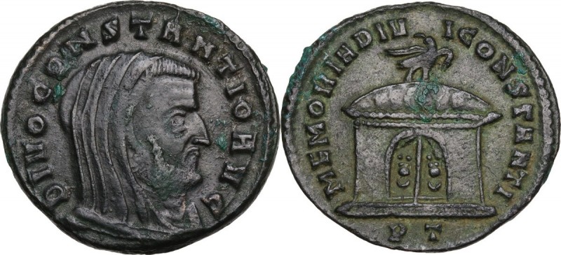 Constantius I Chlorus (Divus, after 306 AD). AE Follis, struck under Maxentius, ...