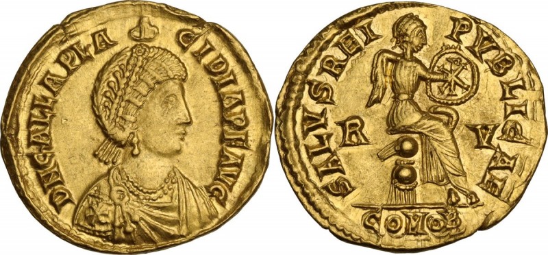 Galla Placidia, daughter of Theodosius I and mother of Valentinian III (died 450...