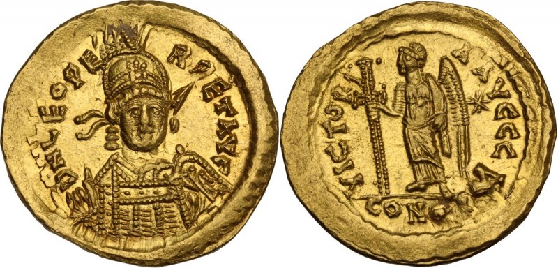 Leo I (457-474). AV Solidus, Constantinople mint, 462 or 466 AD. Obv. DN LEO PER...