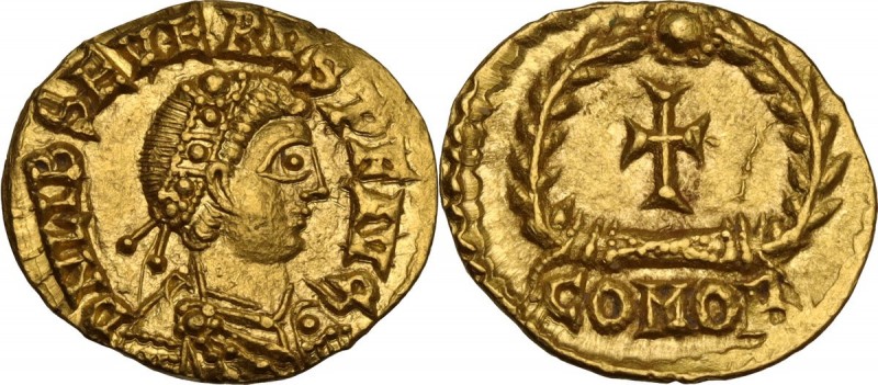 Libius Severus (Severus III, 461-465). AV Tremissis, Ravenna mint. Obv. DN LIB S...