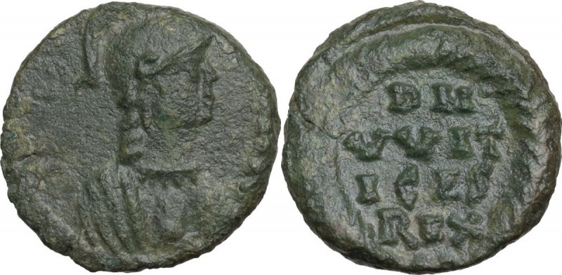 Ostrogothic Italy. Witigis (536-539). AE Decanummium, Ravenna mint. Obv. [INVICT...