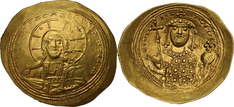 Constantine IX Monomachus (1042-1055 AD). AV Histamenon Nomisma, Constantinople ...