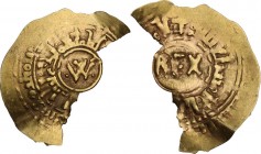 Amalfi. Guglielmo II (1166-1189). Tarì, 1167-1168. D/ W tra globetti entro due giri di legenda pseudo cufica. R/ REX entro due giri di legenda pseudo ...