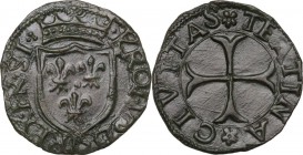 Chieti. Carlo VIII re di Francia (1495). Cavallo. D/ Scudo di Francia. R/ Croce ancorata. CNI 11; D'Andrea-Andreani pag. 311; MIR (Italia merid.) 416....