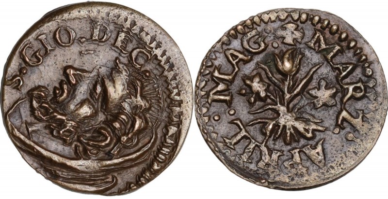 Faenza. Opera Pia di S. Giovanni Decollato (XVI sec.). Tessera di carità, pimave...