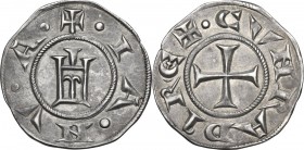 Genova. Repubblica (1139-1339). Grosso da 6 denari. D/ Castello. R/ Croce patente. CNI 101; MIR (Piem. Sard. Lig. Cors.) 12. AG. 1.66 g. 21.00 mm. NC....