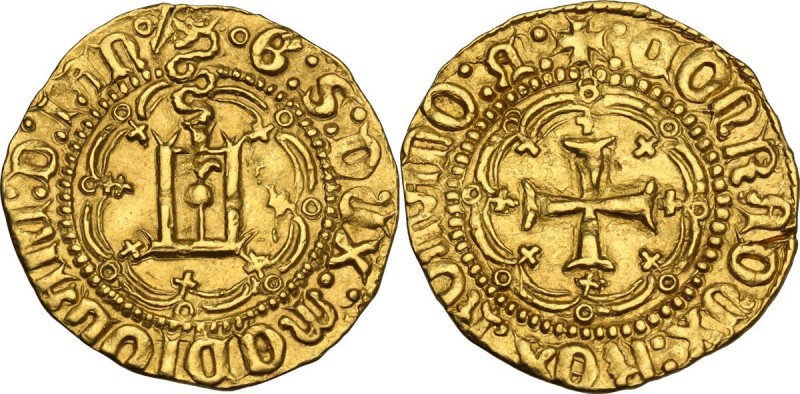 Genova. Gian Galeazzo Maria Sforza (1488-1494). Ducato. D/ Castello col biscione...