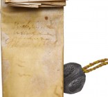 Roma. Urbano VIII (1623-1644) Maffeo Barberini. Pergamena 1640 con bolla. PB. 40.00 mm. Pergamena: 51 x 33 cm. In ottimo stato di conservazione, tracc...