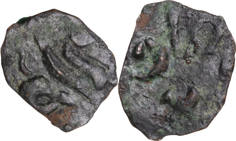 Salerno. Guglielmo (1111-1127). Follaro, c. 1111-1119. D/ Grifo stante a destra....