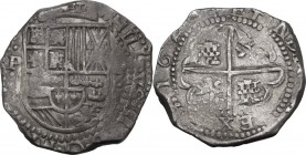 Bolivia. Philip IV (1621-1665). 8 Reales 162[ ], Potosì. KM 19. AR. 26.90 g. 38.50 mm. Good VF/About EF.