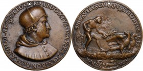 Francesco Alidosi (1455-1511) cardinale di Pavia (1505), legato di Bologna e della Romagna (1508). Medaglia per la nomina a Cardinale Legato di Bologn...