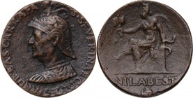Andrea Carafa (1496-1526), Conte di Santa Severina, Vicerè di Napoli. Medaglia, primo quarto del XVI sec. D/ ANDREAS CARRAFA S SEVERINAE COMES. Busto ...