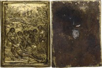 Compianto sul Cristo morto. Placchetta, secondo quarto del XVI sec. Ambito emiliano (o lombardo). D/ Il corpo di Cristo sostenuto dalla Vergine, ingin...