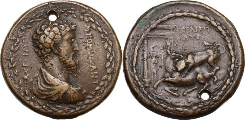 Commodo (177-192). Medaglia, prima metà del XVI sec. D/ ΑΥΓ. ΙΜΠ. Μ.ΚΟΜΟΔ ΑΝΤ. B...