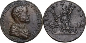 Cosimo I de' Medici (1537-1574). Medaglia 1561. D/ COSMVS MED FLOREN ET SENAR DVX II. Busto barbuto a destra, indossa corazza e mantello; sotto, 1561....