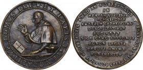 Luigi Capponi (1583 - 1659), cardinale, arcivescovo e bibliotecario. Medaglia fusa 1619 per la posa della prima pietra della Chiesa di Santa Maria in ...