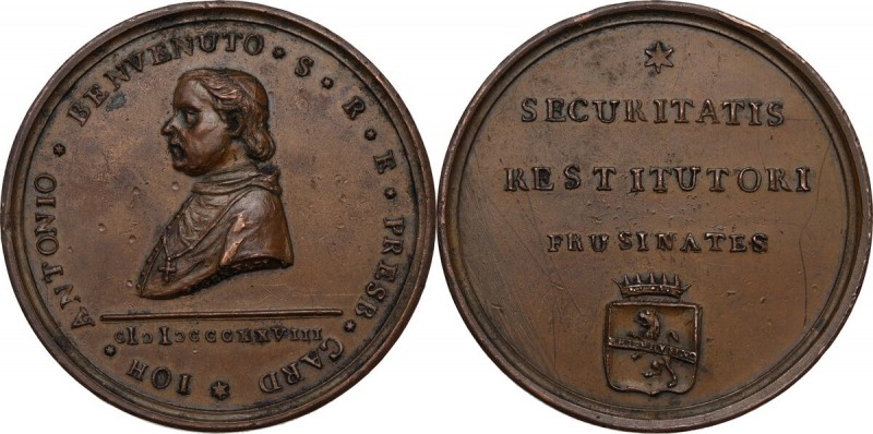 Giovanni Antonio Benvenuti (1765-1838), cardinale e vescovo anconetano. Medaglia...