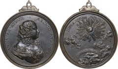 Anna de' Medici (1616-1676), Arciduchessa d'Austria. Medaglia con bordo modanato s.d. D/ ANNA AB ETRVR ARCHID AVSTRIAE. Busto a destra con capelli sci...