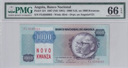Angola, 1.000 Novo Kwanza on 1.000 Kwanzas, 1987, UNC, p124
PMG 66 EPQ
Estimate: USD 150-300