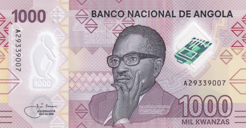 Angola, 1.000 Kwanzas, 2020, UNC, pNew
Polymer plastics banknote
Estimate: USD...