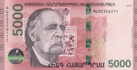 Armenia, 5.000 Dram, 2018, UNC, pNew
Estimate: USD 15-30