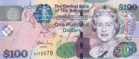 Bahamas, 100 Dollars, 2009, UNC, p76
Queen Elizabeth II. Potrait
Estimate: USD 175-350