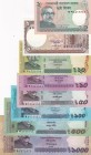 Bangladesh, 2-5-10-20-50-100-500-1.000 Taka, 2009/2016, UNC, (Total 8 banknotes)
Estimate: USD 20-40