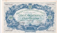 Belgium, 500 Francs, 1943, XF(+), p109a
Estimate: USD 40-80
