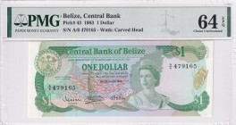 Belize, 1 Dollar, 1983, UNC, p43
PMG 64 EPQ
Estimate: USD 60-120