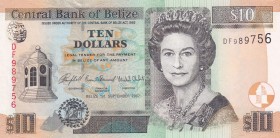 Belize, 10 Dollars, 2007, UNC, p68c
Queen Elizabeth II. Potrait
Estimate: USD 30-60