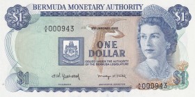 Bermuda, 1 Dollar, 1982, UNC, p28b
Queen Elizabeth II. Potrait
Estimate: USD 25-50